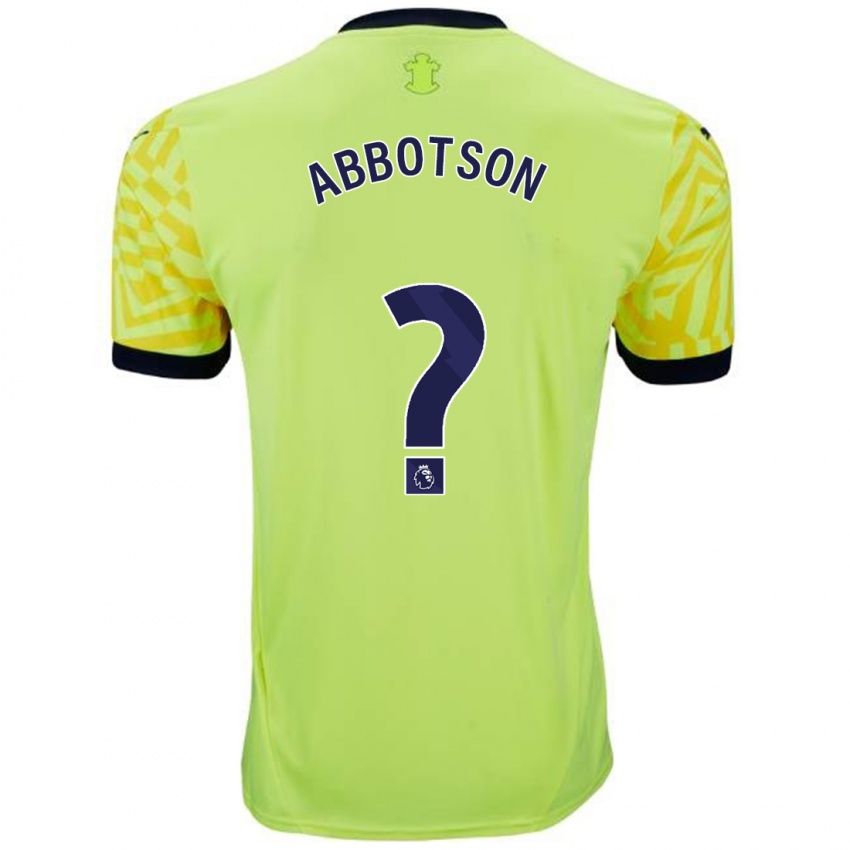 Niño Camiseta Oscar Abbotson #0 Amarillo 2ª Equipación 2024/25 La Camisa Chile