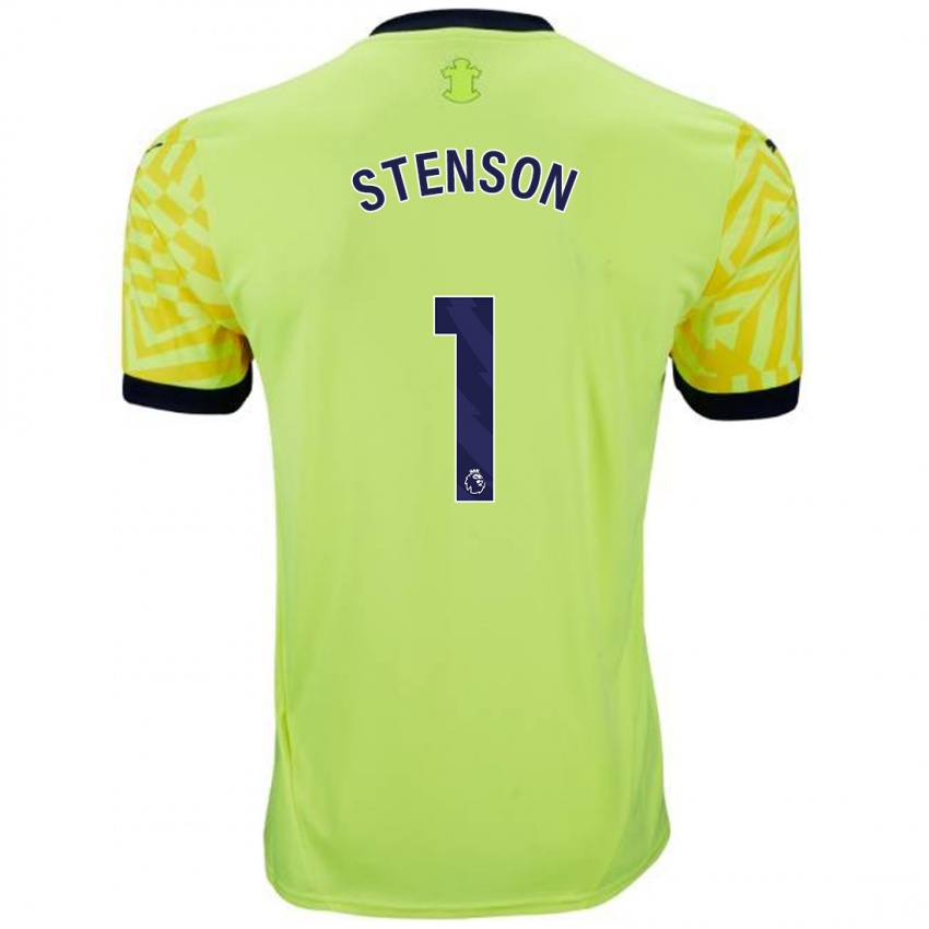 Niño Camiseta Fran Stenson #1 Amarillo 2ª Equipación 2024/25 La Camisa Chile