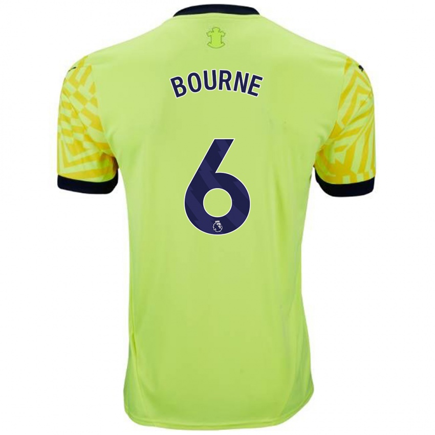 Niño Camiseta Tara Bourne #6 Amarillo 2ª Equipación 2024/25 La Camisa Chile