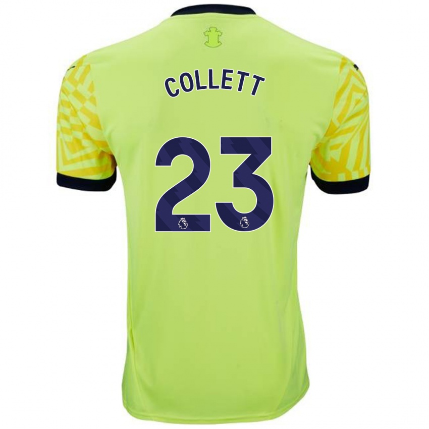 Niño Camiseta Megan Collett #23 Amarillo 2ª Equipación 2024/25 La Camisa Chile