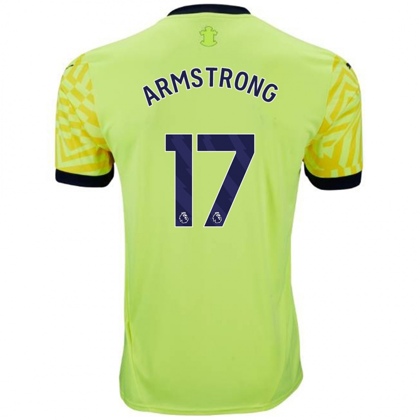 Niño Camiseta Stuart Armstrong #17 Amarillo 2ª Equipación 2024/25 La Camisa Chile