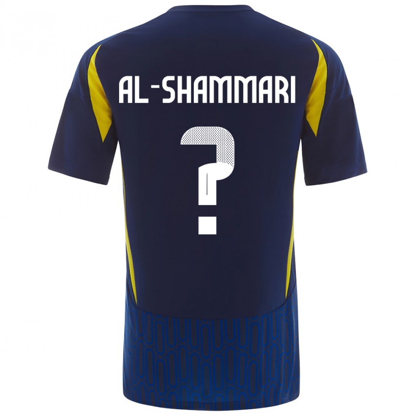 Niño Camiseta Mansour Al-Shammari #0 Azul Amarillo 2ª Equipación 2024/25 La Camisa Chile