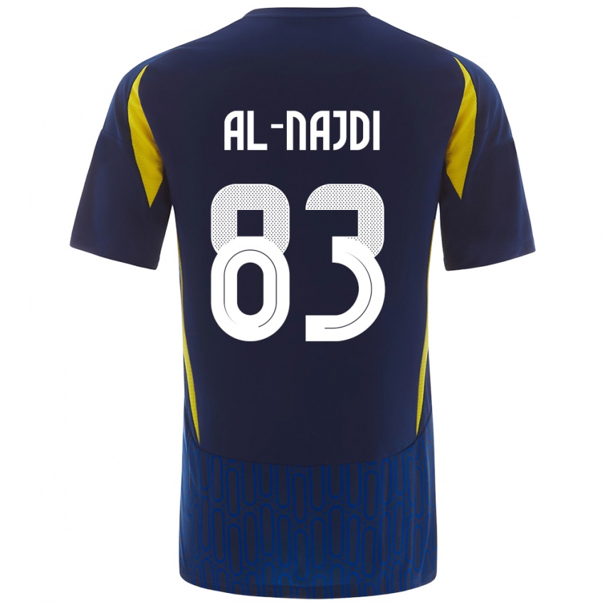 Niño Camiseta Salem Al-Najdi #83 Azul Amarillo 2ª Equipación 2024/25 La Camisa Chile