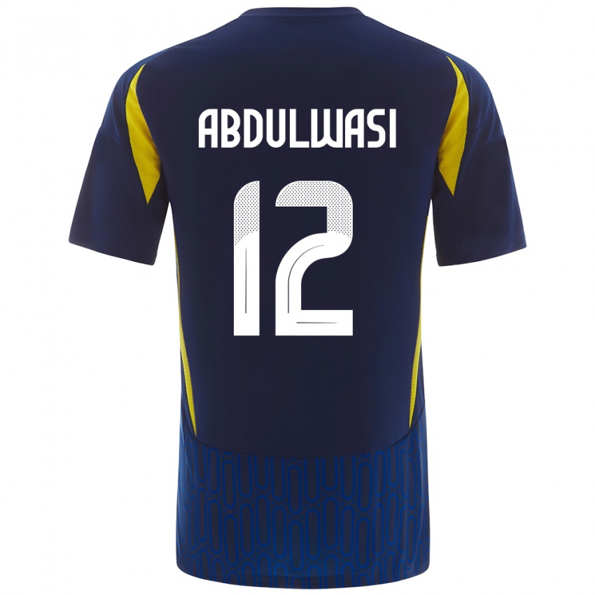 Niño Camiseta Dalal Abdulwasi #12 Azul Amarillo 2ª Equipación 2024/25 La Camisa Chile