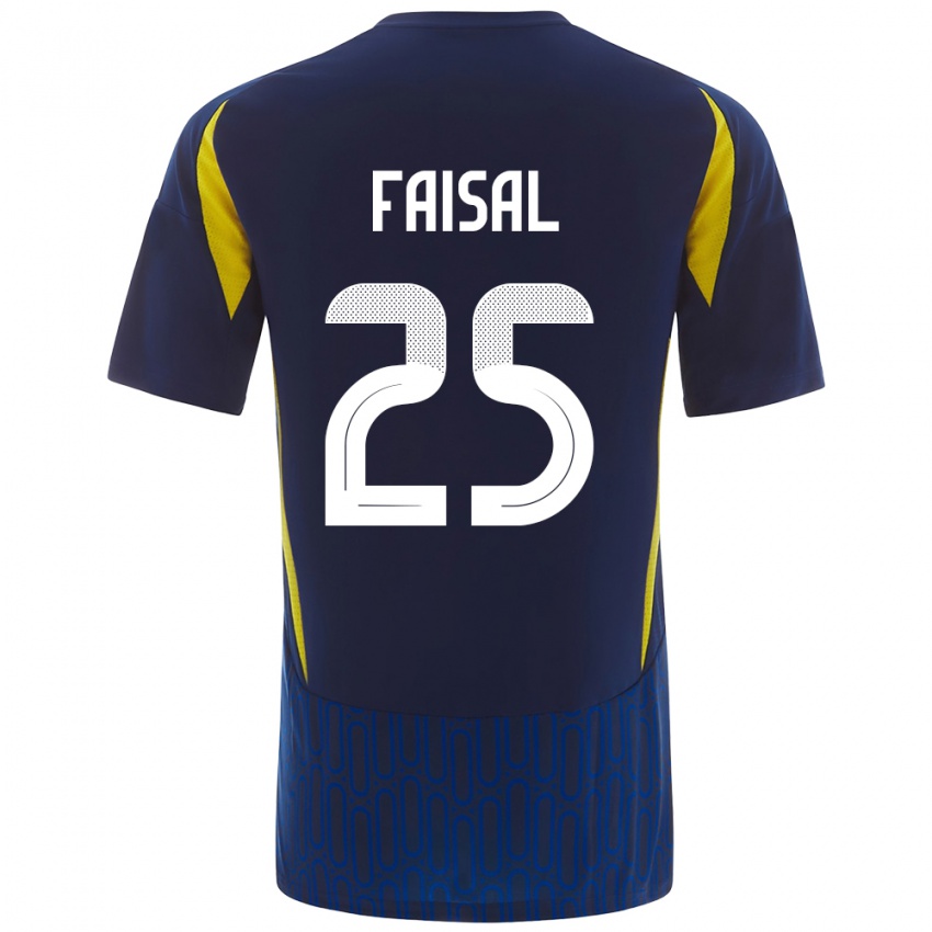 Niño Camiseta Samira Faisal #25 Azul Amarillo 2ª Equipación 2024/25 La Camisa Chile