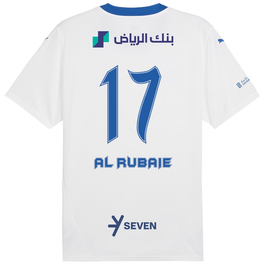 Niño Camiseta Mohammed Al-Rubaie #17 Blanco Azul 2ª Equipación 2024/25 La Camisa Chile