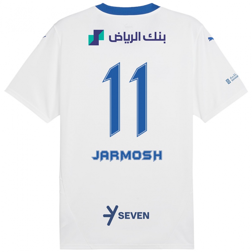 Niño Camiseta Abdulaziz Jarmosh #11 Blanco Azul 2ª Equipación 2024/25 La Camisa Chile