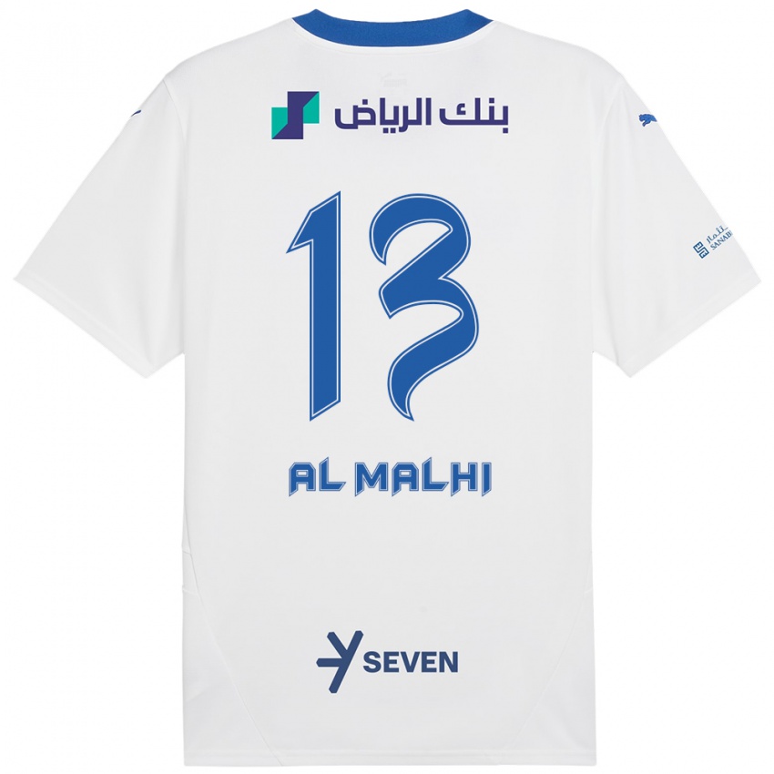 Niño Camiseta Al Muhra Al-Malhi #13 Blanco Azul 2ª Equipación 2024/25 La Camisa Chile