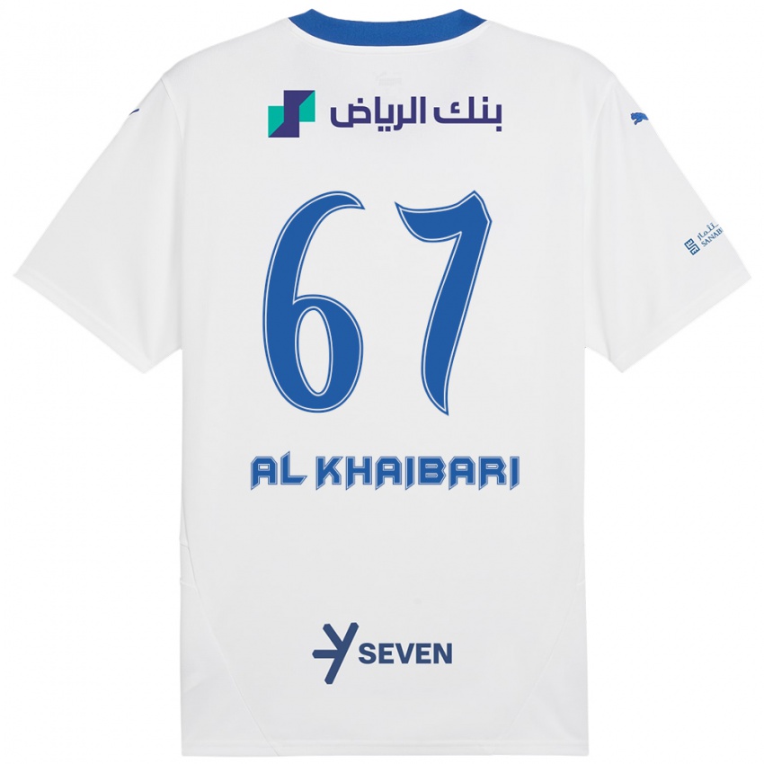 Niño Camiseta Mohammed Al-Khaibari #67 Blanco Azul 2ª Equipación 2024/25 La Camisa Chile