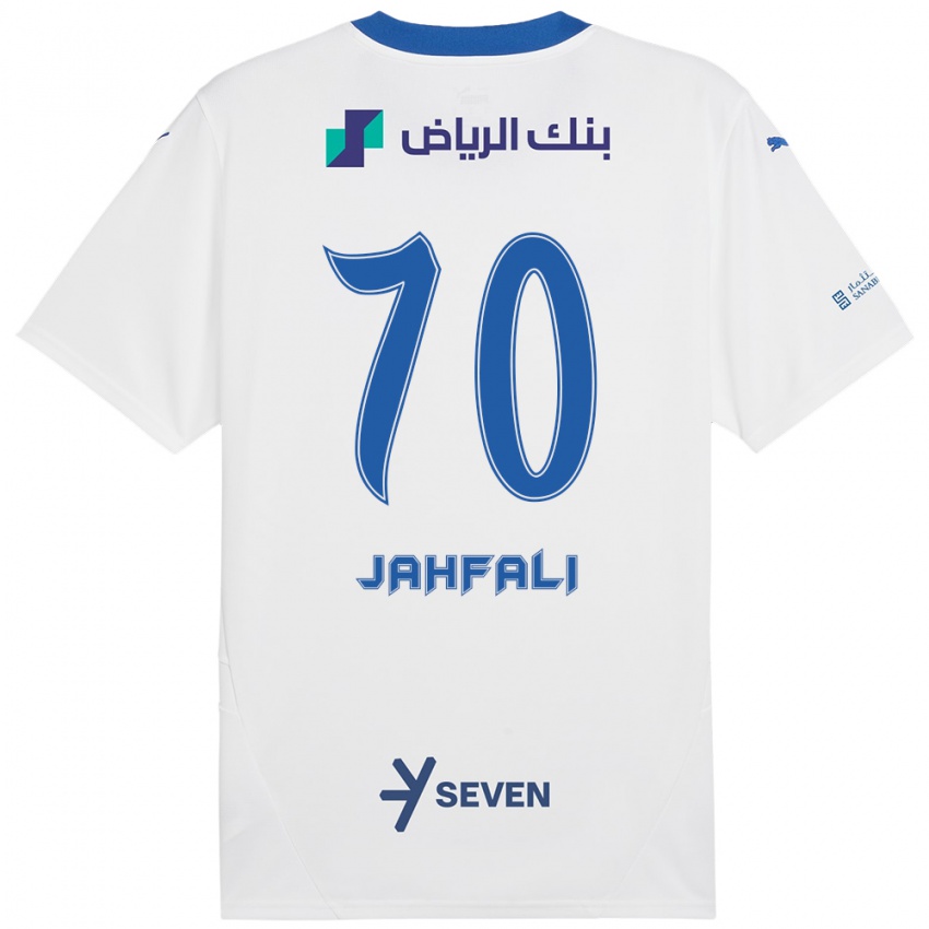 Niño Camiseta Mohammed Jahfali #70 Blanco Azul 2ª Equipación 2024/25 La Camisa Chile