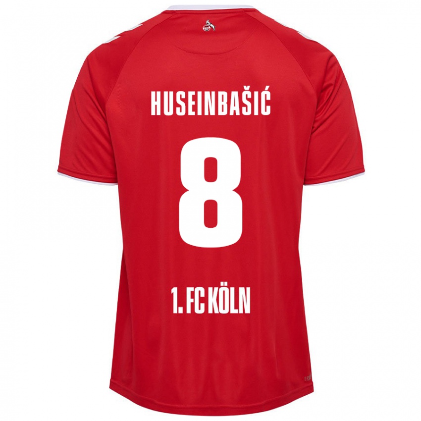 Niño Camiseta Denis Huseinbasic #8 Rojo Blanco 2ª Equipación 2024/25 La Camisa Chile