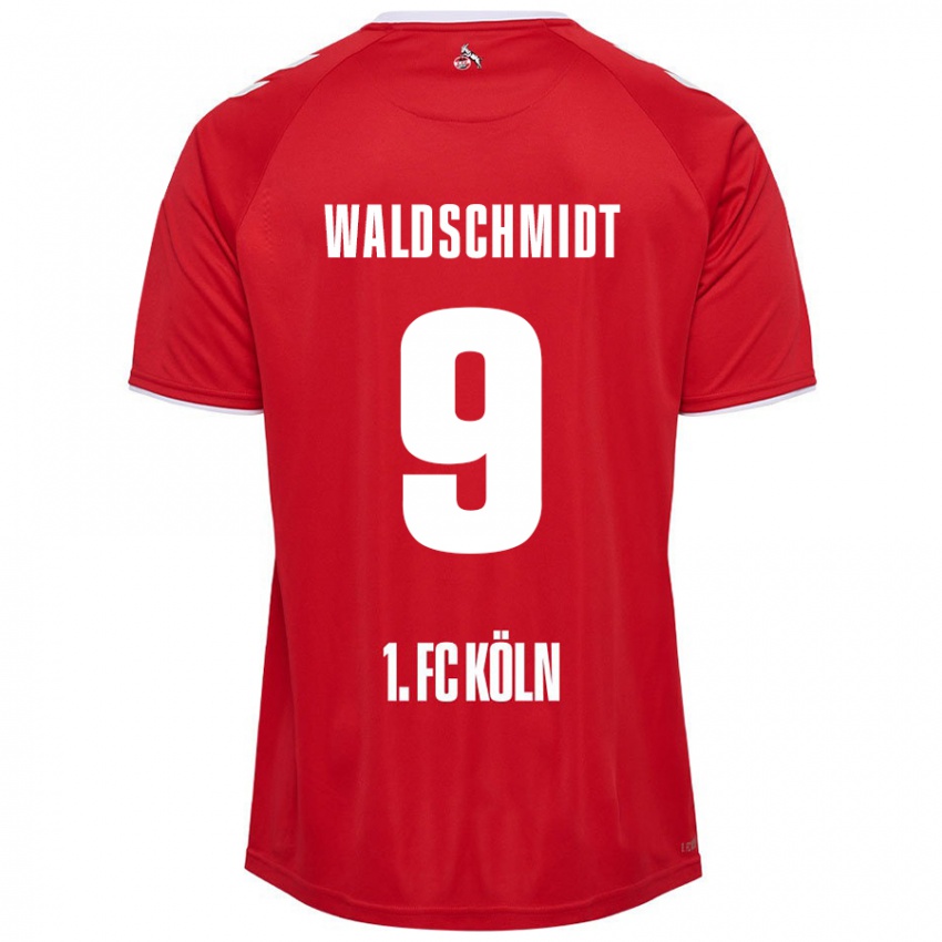 Niño Camiseta Luca Waldschmidt #9 Rojo Blanco 2ª Equipación 2024/25 La Camisa Chile