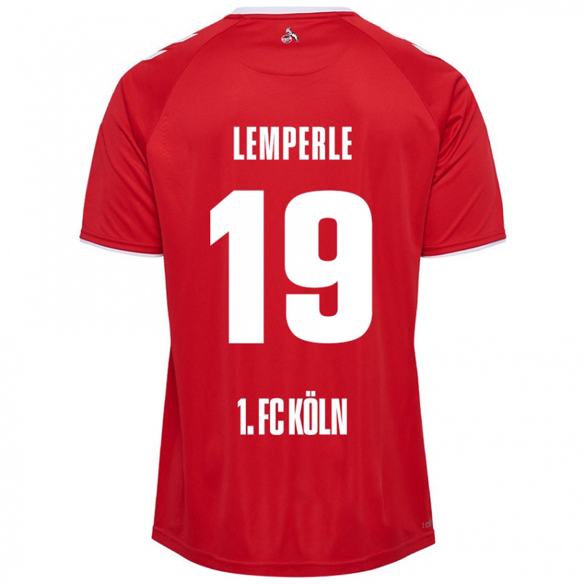 Niño Camiseta Tim Lemperle #19 Rojo Blanco 2ª Equipación 2024/25 La Camisa Chile