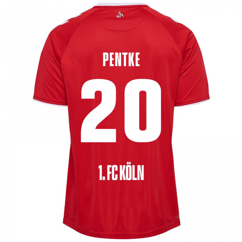 Niño Camiseta Philipp Pentke #20 Rojo Blanco 2ª Equipación 2024/25 La Camisa Chile