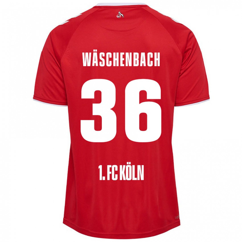 Niño Camiseta Meiko Wäschenbach #36 Rojo Blanco 2ª Equipación 2024/25 La Camisa Chile