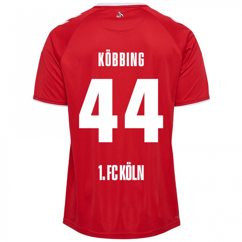 Niño Camiseta Matthias Köbbing #44 Rojo Blanco 2ª Equipación 2024/25 La Camisa Chile