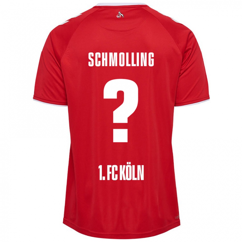 Niño Camiseta Viktor Schmolling #0 Rojo Blanco 2ª Equipación 2024/25 La Camisa Chile