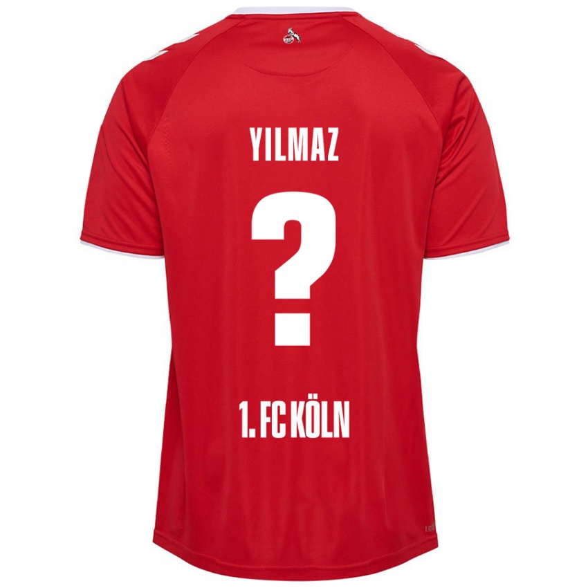 Niño Camiseta Abdul-Malik Yilmaz #0 Rojo Blanco 2ª Equipación 2024/25 La Camisa Chile