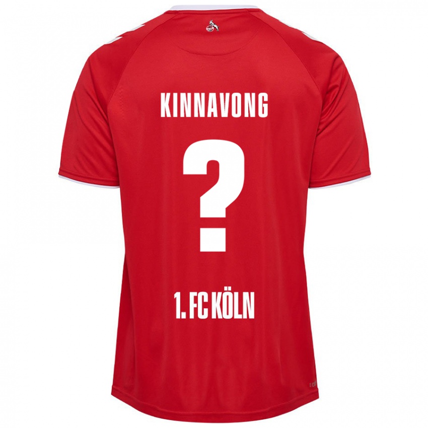 Niño Camiseta Jordan Kinnavong #0 Rojo Blanco 2ª Equipación 2024/25 La Camisa Chile