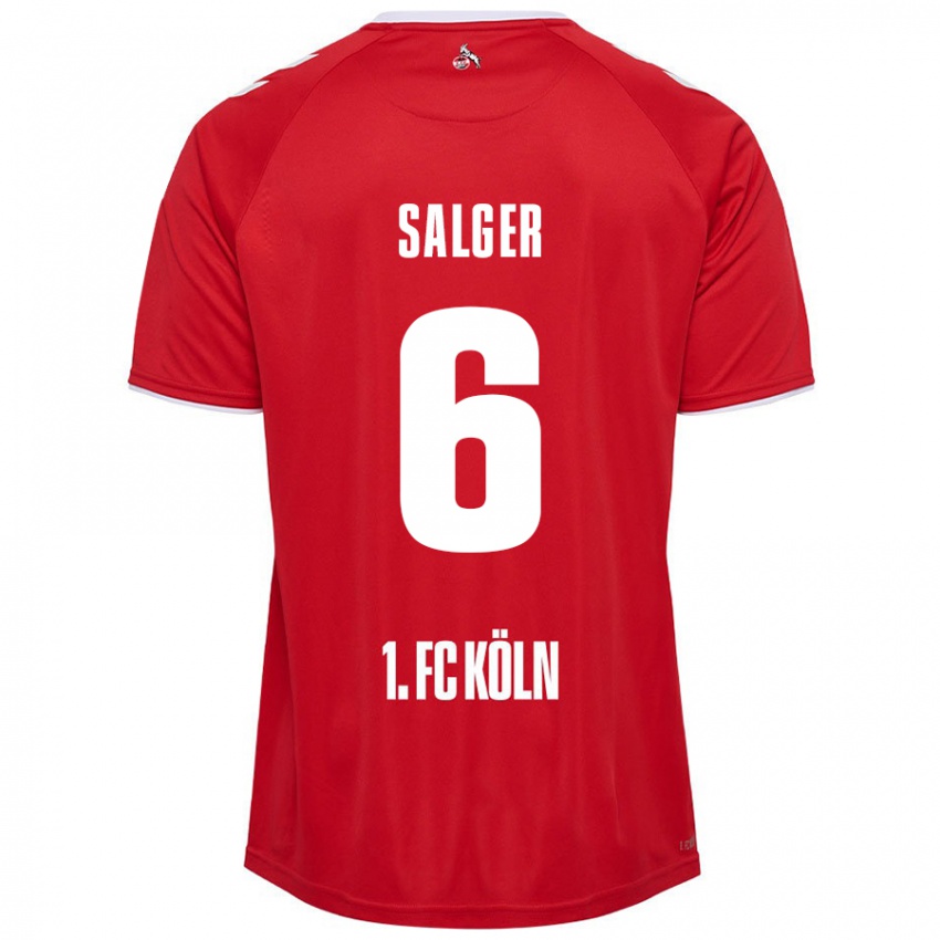 Niño Camiseta Stephan Salger #6 Rojo Blanco 2ª Equipación 2024/25 La Camisa Chile