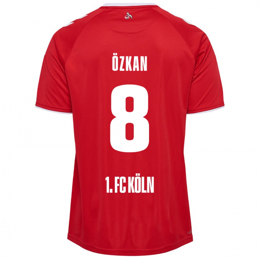 Niño Camiseta Mikail Özkan #8 Rojo Blanco 2ª Equipación 2024/25 La Camisa Chile