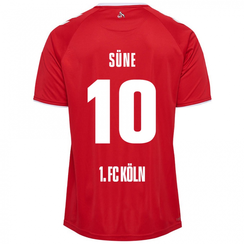 Niño Camiseta Arda Süne #10 Rojo Blanco 2ª Equipación 2024/25 La Camisa Chile