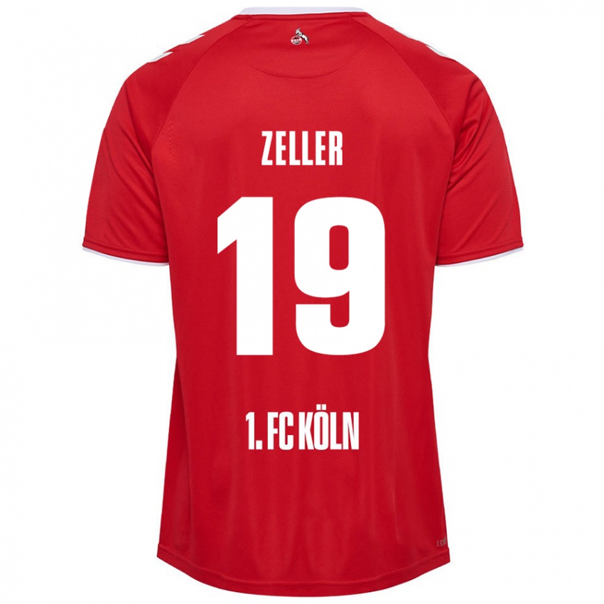 Niño Camiseta Dóra Zeller #19 Rojo Blanco 2ª Equipación 2024/25 La Camisa Chile