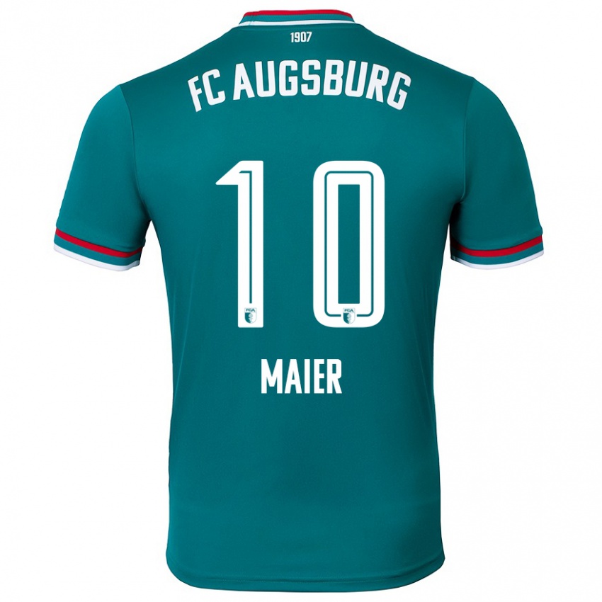 Niño Camiseta Arne Maier #10 Verde Oscuro 2ª Equipación 2024/25 La Camisa Chile