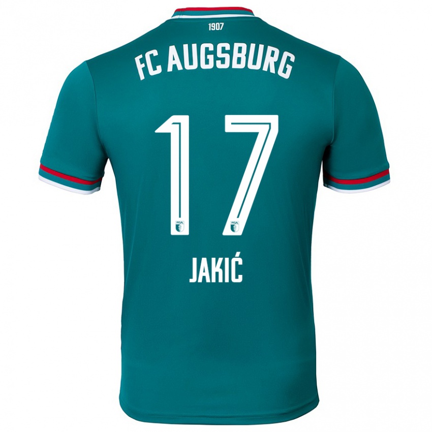 Niño Camiseta Kristijan Jakic #17 Verde Oscuro 2ª Equipación 2024/25 La Camisa Chile