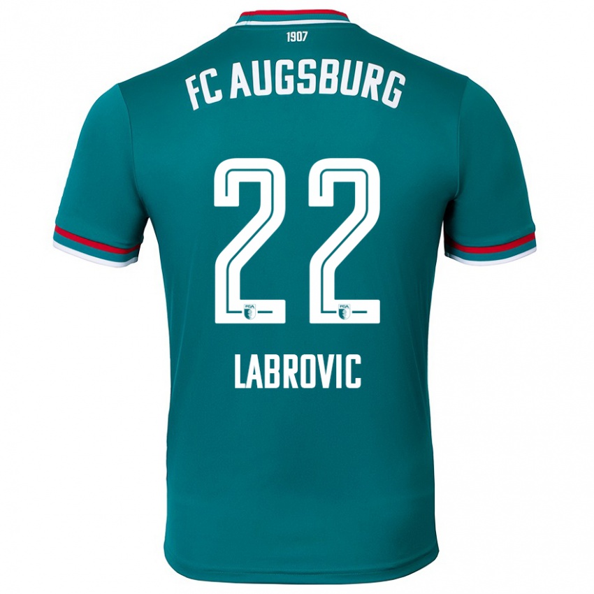 Niño Camiseta Nediljko Labrovic #22 Verde Oscuro 2ª Equipación 2024/25 La Camisa Chile