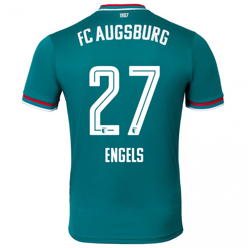 Niño Camiseta Arne Engels #27 Verde Oscuro 2ª Equipación 2024/25 La Camisa Chile