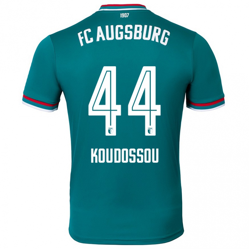 Niño Camiseta Henri Koudossou #44 Verde Oscuro 2ª Equipación 2024/25 La Camisa Chile