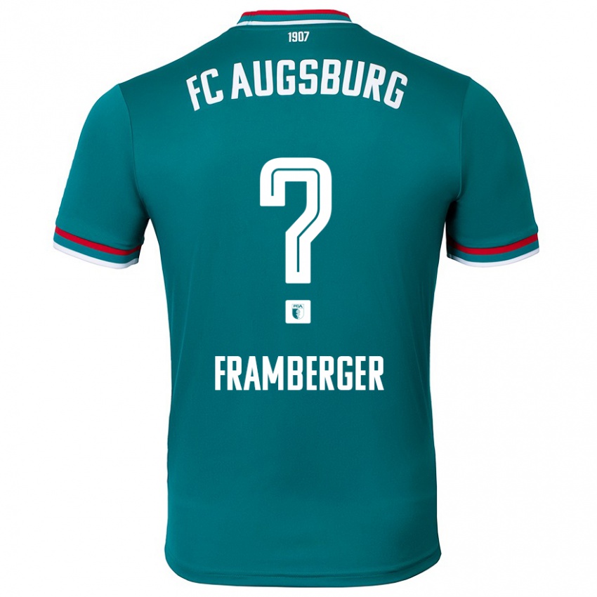 Niño Camiseta Raphael Framberger #0 Verde Oscuro 2ª Equipación 2024/25 La Camisa Chile