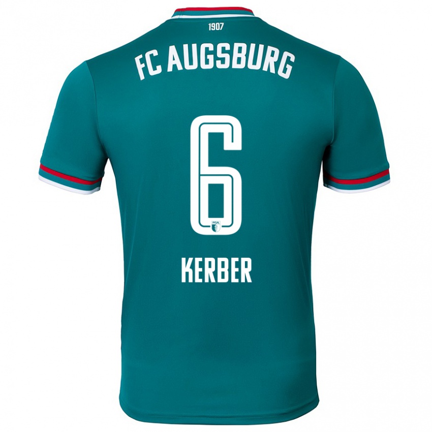 Niño Camiseta Luca Kerber #6 Verde Oscuro 2ª Equipación 2024/25 La Camisa Chile