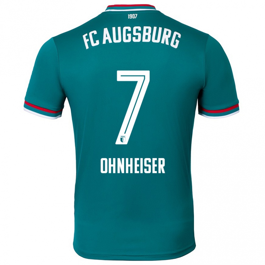 Niño Camiseta Nico Ohnheiser #7 Verde Oscuro 2ª Equipación 2024/25 La Camisa Chile