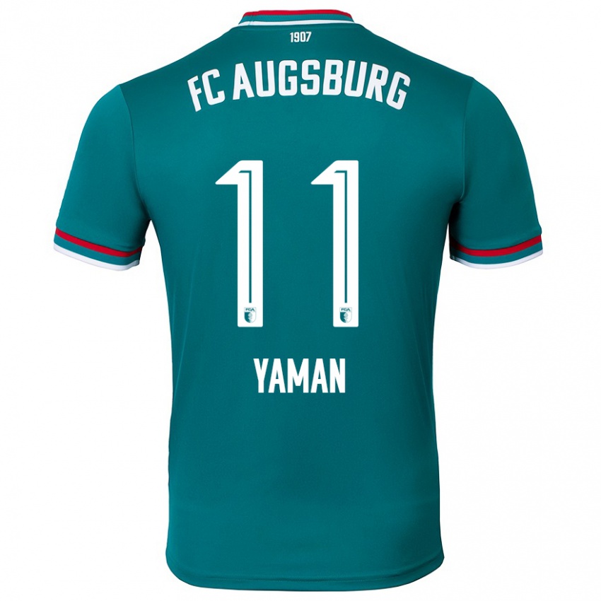 Niño Camiseta Kerim Yaman #11 Verde Oscuro 2ª Equipación 2024/25 La Camisa Chile