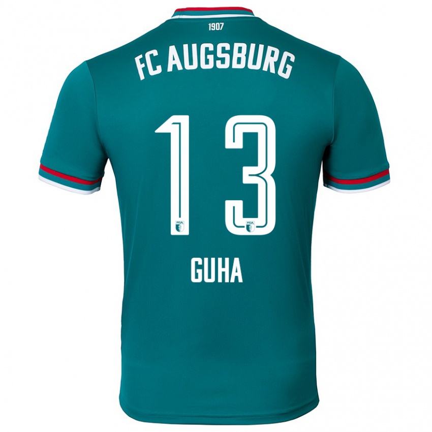 Niño Camiseta Felix Guha #13 Verde Oscuro 2ª Equipación 2024/25 La Camisa Chile