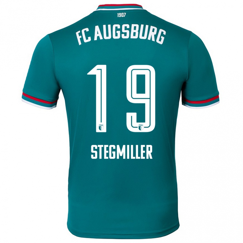 Niño Camiseta Louis Stegmiller #19 Verde Oscuro 2ª Equipación 2024/25 La Camisa Chile