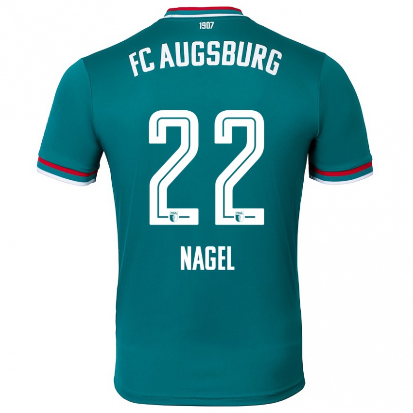 Niño Camiseta Timo Nagel #22 Verde Oscuro 2ª Equipación 2024/25 La Camisa Chile