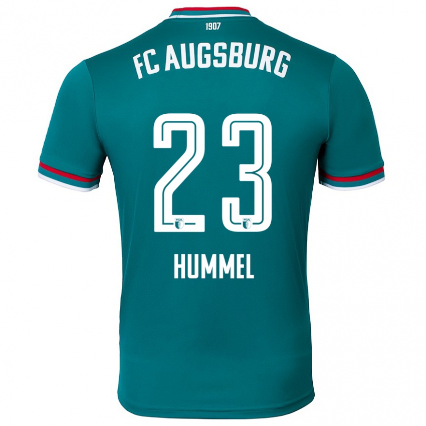 Niño Camiseta Niklas Hummel #23 Verde Oscuro 2ª Equipación 2024/25 La Camisa Chile