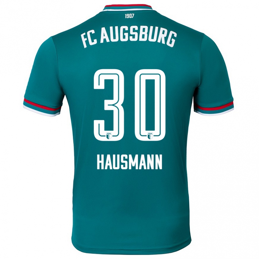 Niño Camiseta Daniel Hausmann #30 Verde Oscuro 2ª Equipación 2024/25 La Camisa Chile