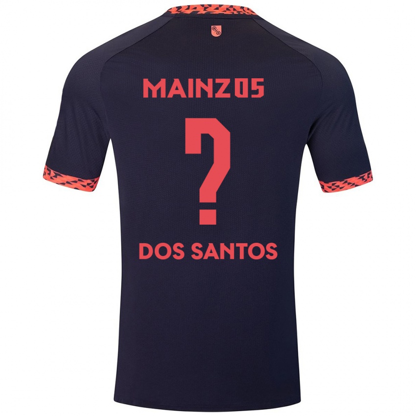 Niño Camiseta Alexandre Tavares Dos Santos #0 Azul Coral Rojo 2ª Equipación 2024/25 La Camisa Chile