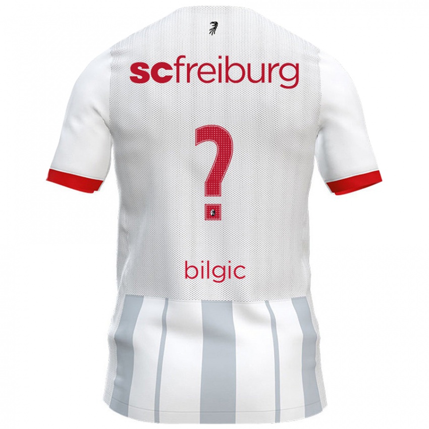 Niño Camiseta Deniz Bilgic #0 Blanco Gris 2ª Equipación 2024/25 La Camisa Chile