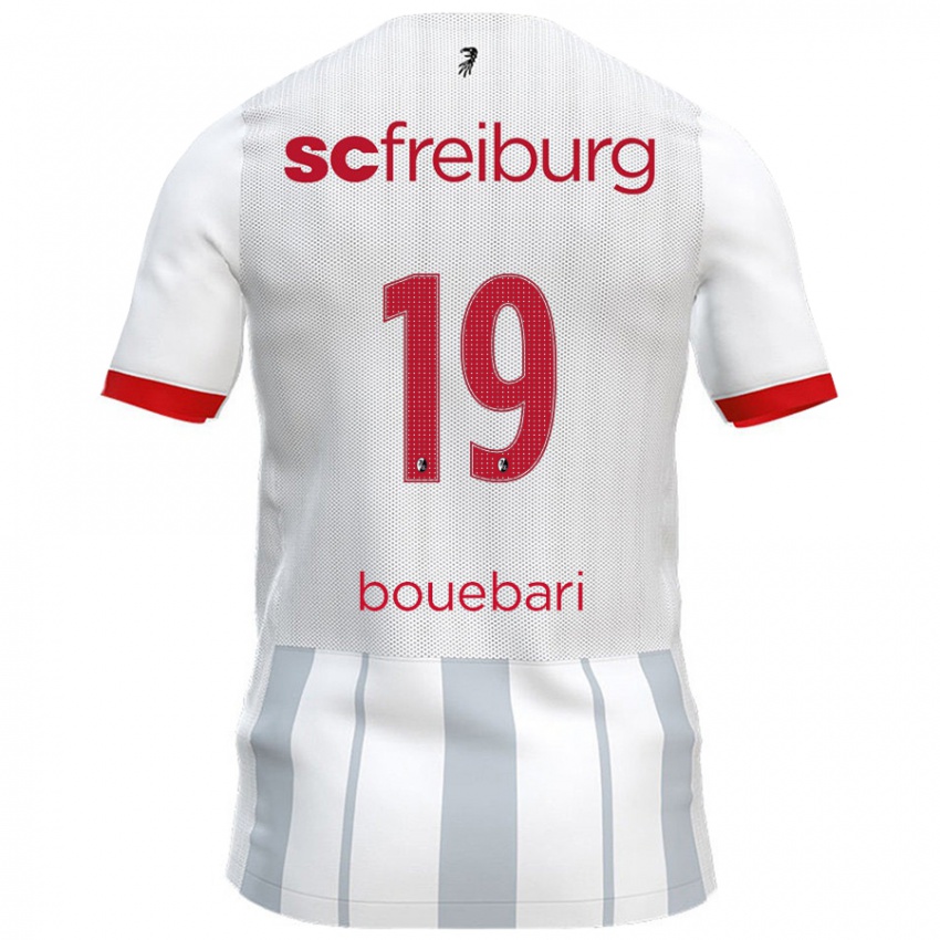 Niño Camiseta Franci Bouebari #19 Blanco Gris 2ª Equipación 2024/25 La Camisa Chile