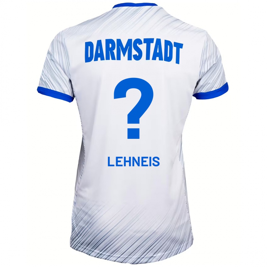 Niño Camiseta Daniel Lehneis #0 Blanco Azul 2ª Equipación 2024/25 La Camisa Chile