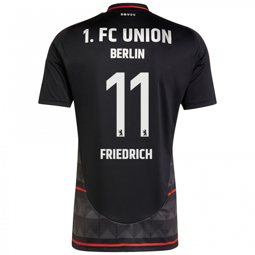 Niño Camiseta Julien Friedrich #11 Negro 2ª Equipación 2024/25 La Camisa Chile