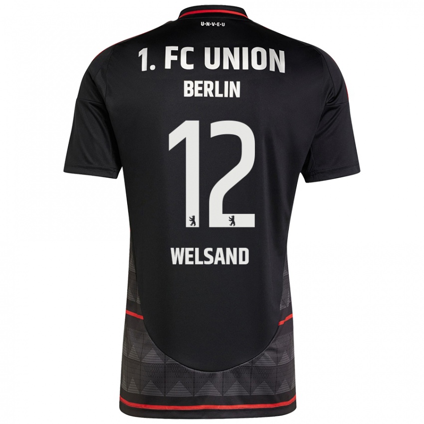 Niño Camiseta Oskar Welsand #12 Negro 2ª Equipación 2024/25 La Camisa Chile