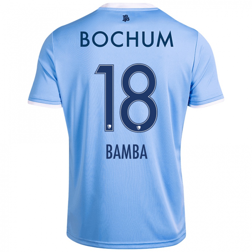 Niño Camiseta Samuel Bamba #18 Azul Cielo 2ª Equipación 2024/25 La Camisa Chile