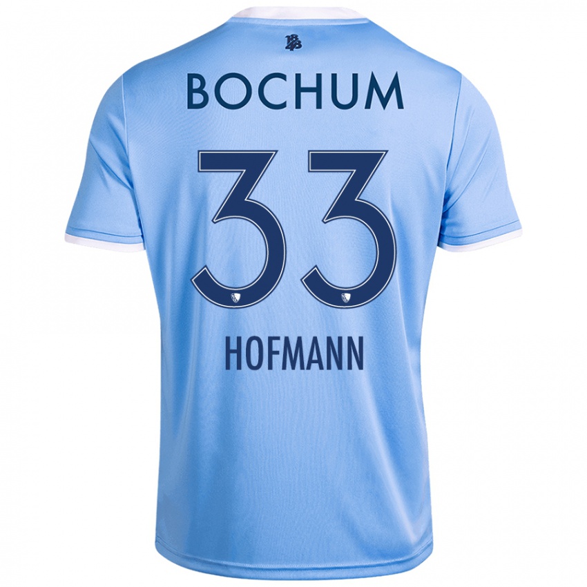 Niño Camiseta Philipp Hofmann #33 Azul Cielo 2ª Equipación 2024/25 La Camisa Chile