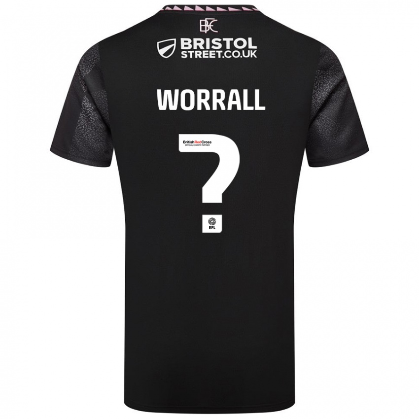 Niño Camiseta Joe Worrall #0 Negro 2ª Equipación 2024/25 La Camisa Chile